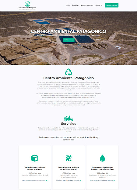 preview image of Centro Ambiental Patagonico's website