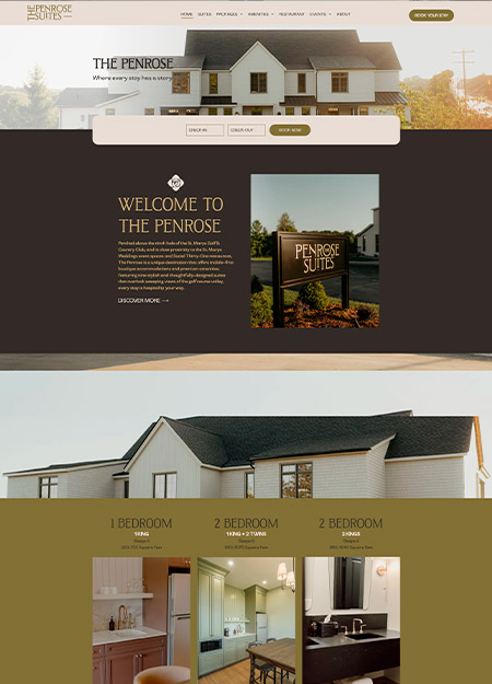 preview image of The Penrose's website